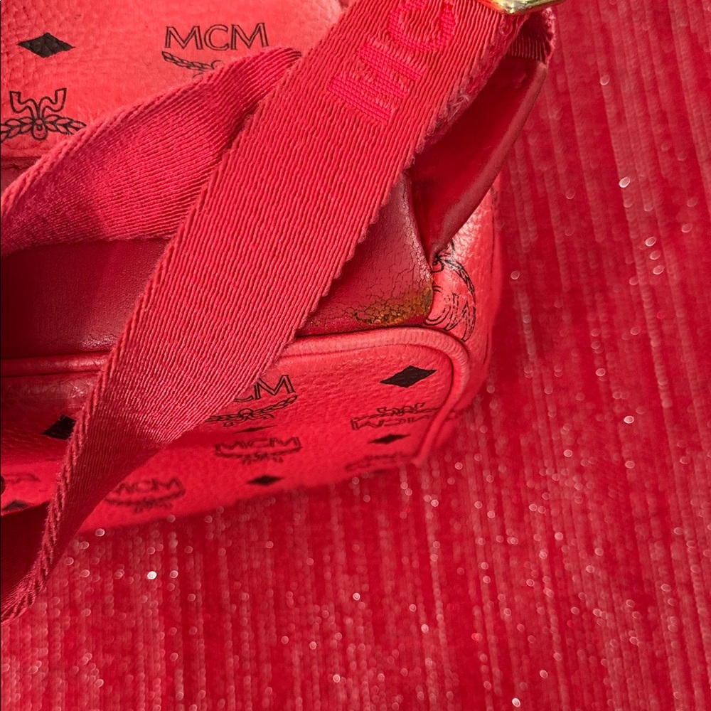 MCM Red Backpack 04514 - Picture 7 of 8